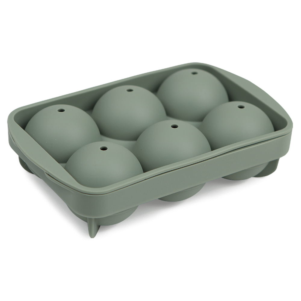 인콕 실리콘 원형 얼음틀 4구, 올리브그린, 1개 7,300원