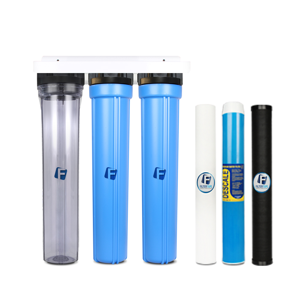 필터탑스 언더하우징 석회스케일제거 정수기 20인치 3단조립세트 석회질 중금속제거 15A 207,700원