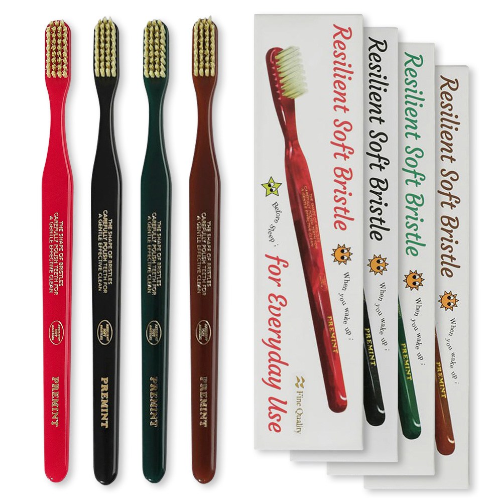 PREMINT 프레민트 프리미엄 칫솔 4종(레드,그린,블랙,브라운) 32,000원