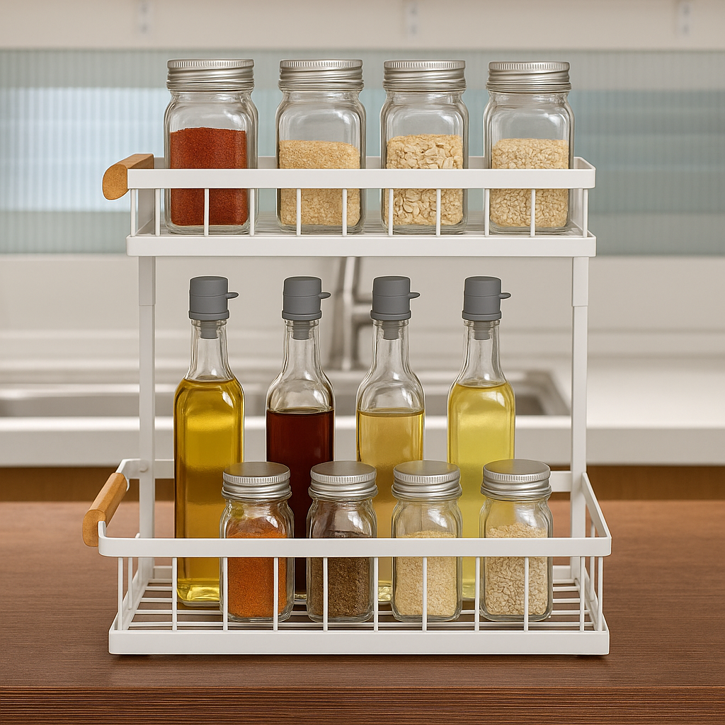 살림생각 양념통 수납 싱크대 정리 주방 슬라이딩 선반 18,900원