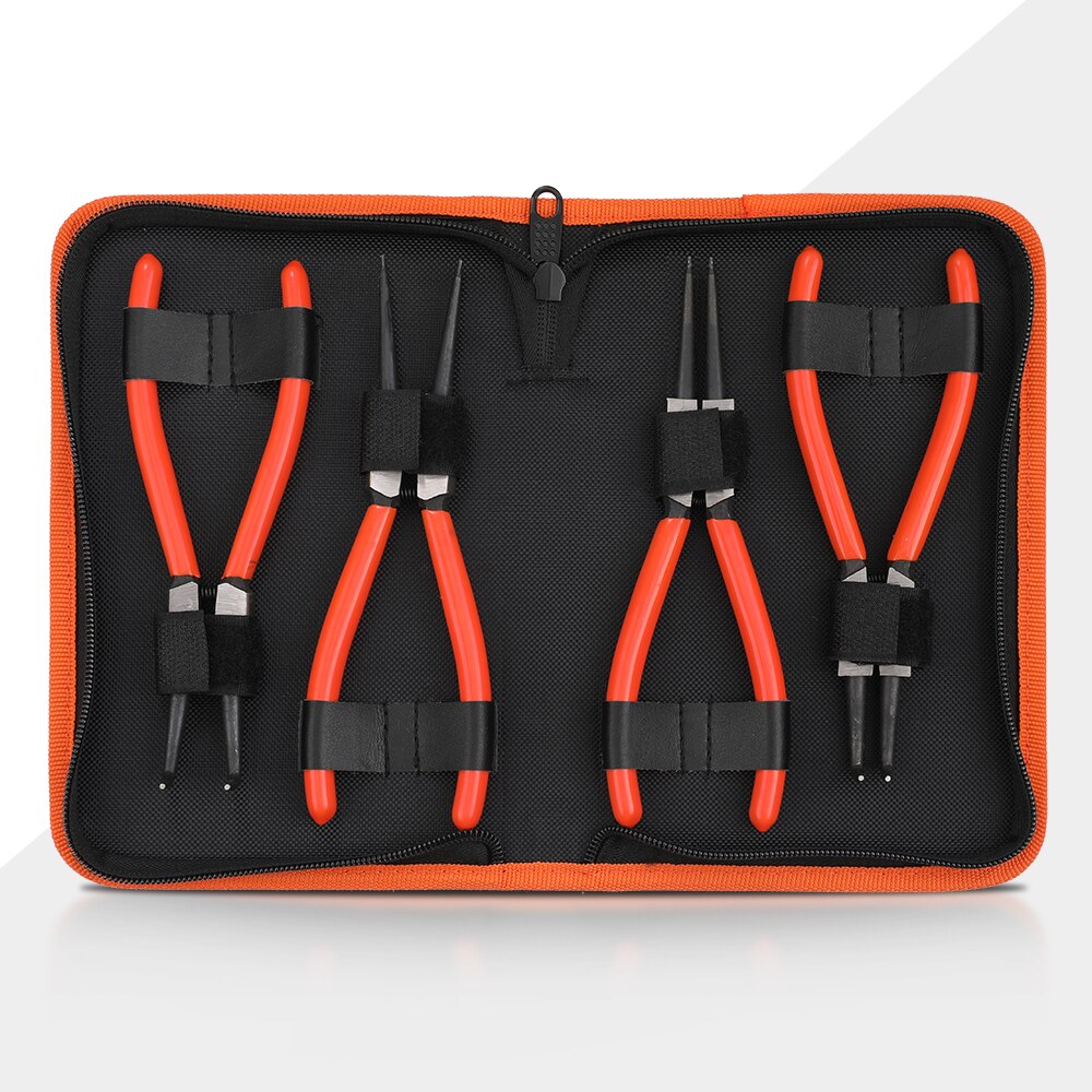 펜치 니퍼 롱로우즈 ValueMax-스냅 링 플라이어 세트 4 개,내부 외부 플라이어,고정 플라이어,165MM,서 플라이어,가방 포함,수공구 49,000원