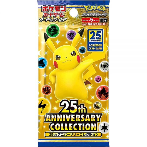 (1팩) Pokemon 카드 게임 일본 25주년 기념 컬렉션 S8a 부스터 팩 (카드 5장 동봉) 214445, 1개 89,400원