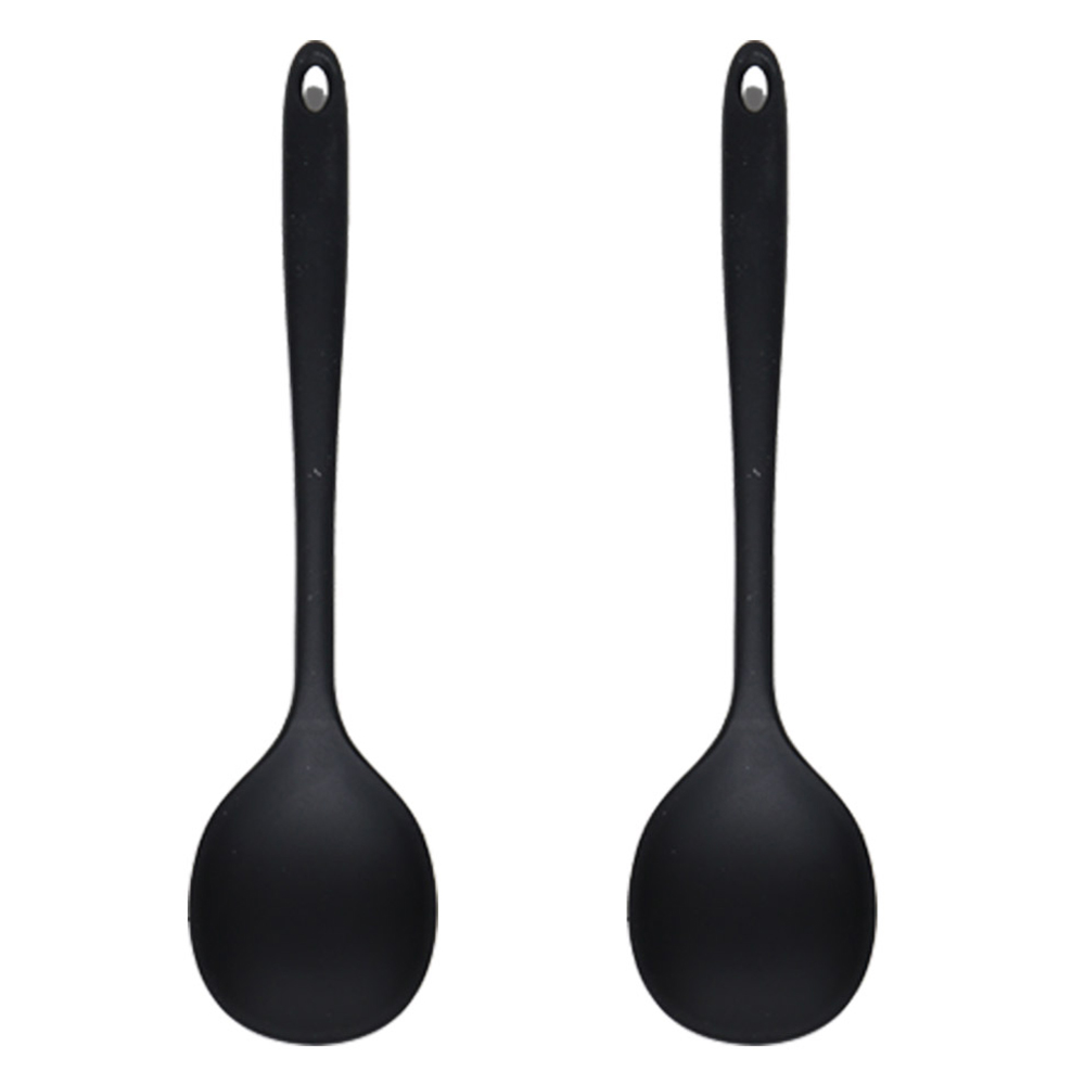 이지실리 실리콘 멀티요리 왕스푼, 블랙, 2개 12,900원