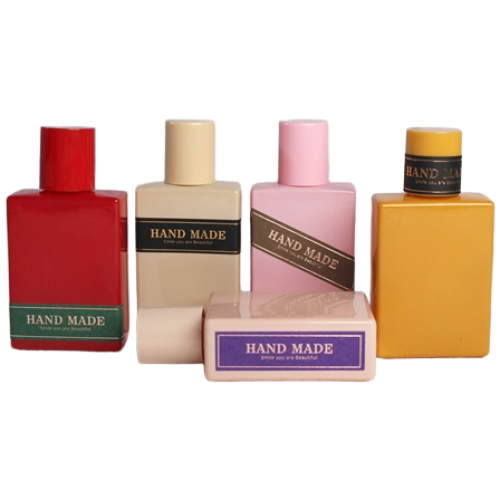 향수용기 유리스프레이용기 - 컬러사각 30ml, 베이지, 1개 1,650원