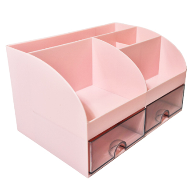 안다미 연필꽂이 서랍형 데스크 오거나이저 미니 수납함, 라이트 핑크, 1개 7,370원