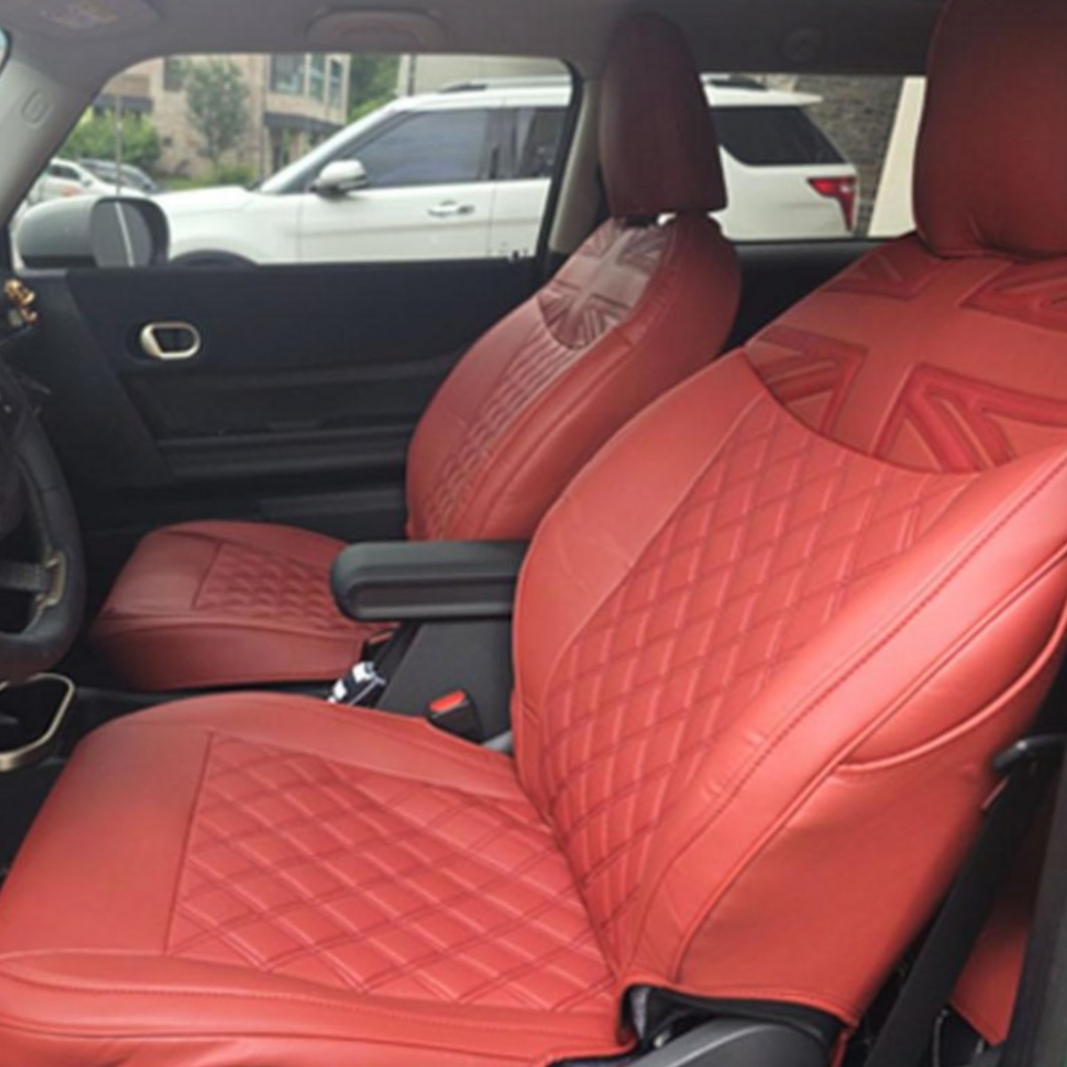 25년 이후 미니쿠퍼 가죽 풀 시트커버, F66, F65, U25, 1세트, F65 레드 250,000원