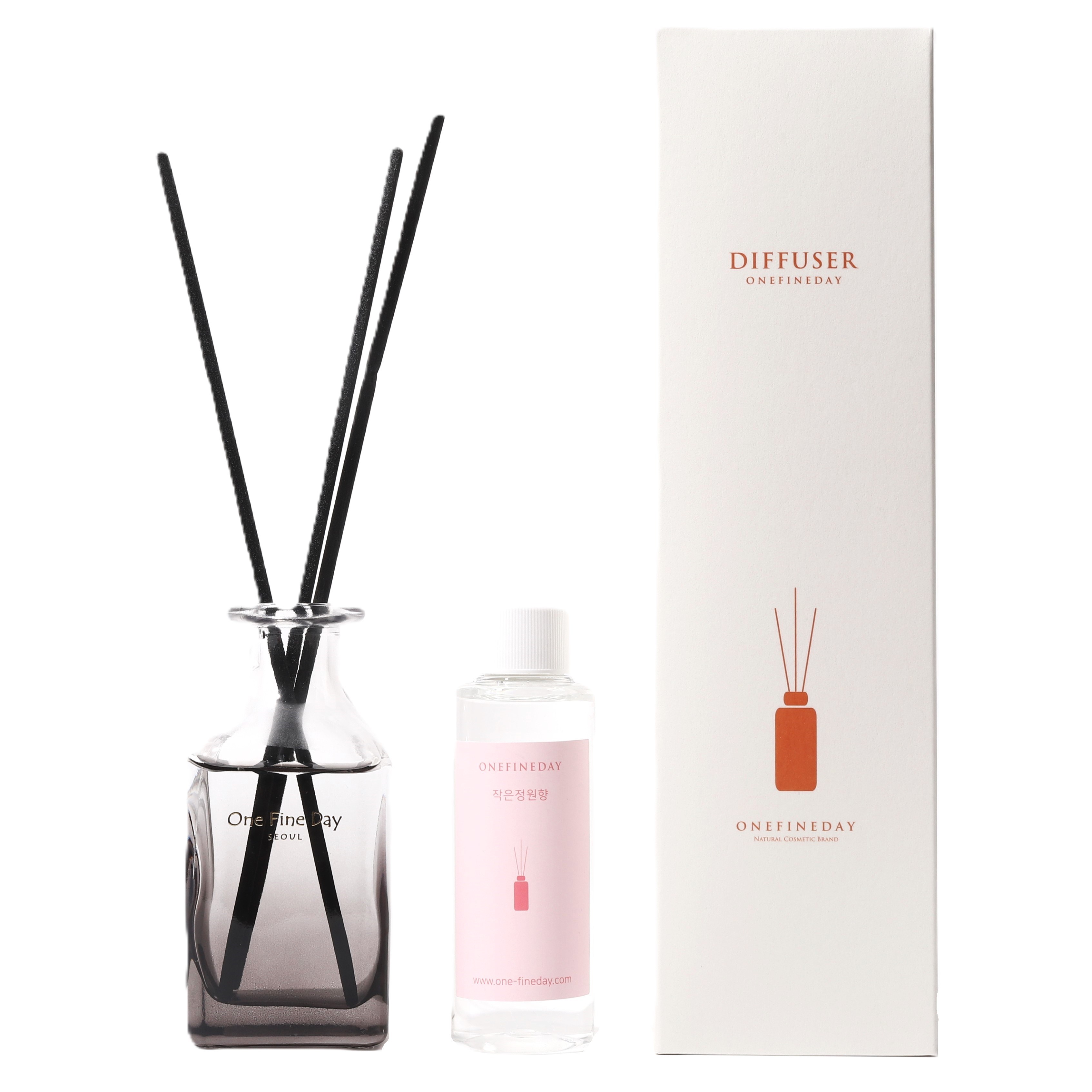 어느멋진날 디퓨저 작은정원향 사각100ml[사각공병+오일100ml+스틱5개], 작은정원향, 1개 24,000원