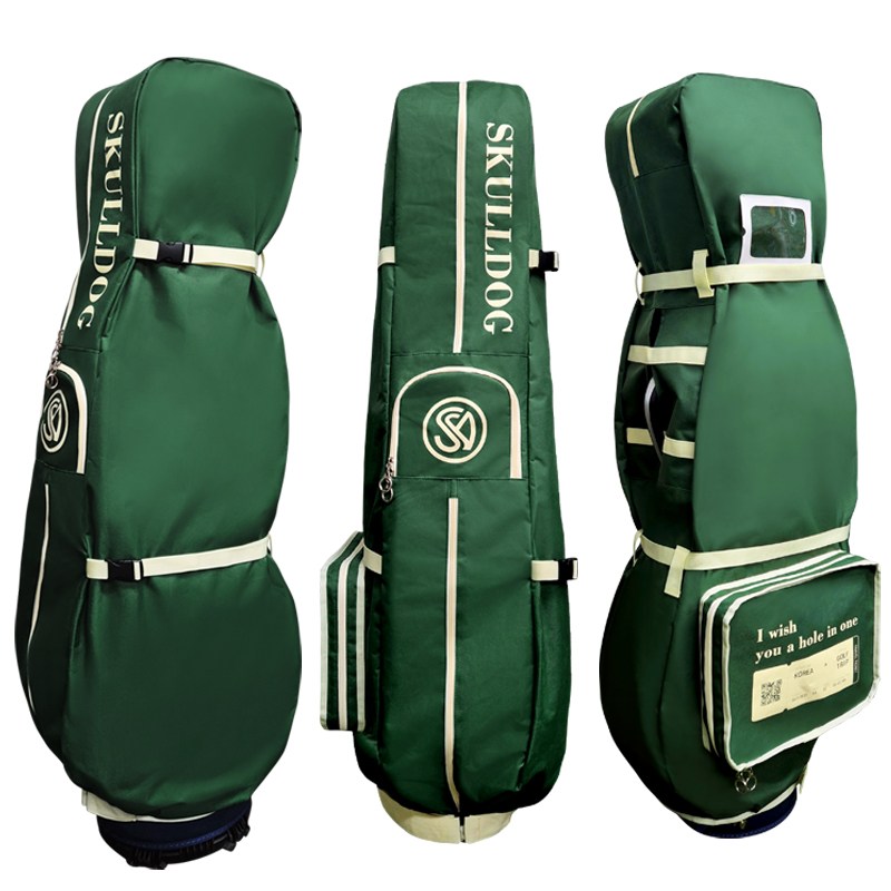 스컬독 10초만에 씌우는 2중잠금 안전벨트 항공커버 몽트르 하단 오픈형 골프 항공백 일반 스탠드 바퀴형 모두 호환가능 38,000원