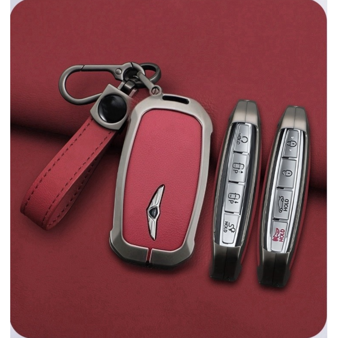 제니로이드 제네시스 호환 GV80,G80,GV70, G70 고급형 키 케이스, 와인 레드 25,900원
