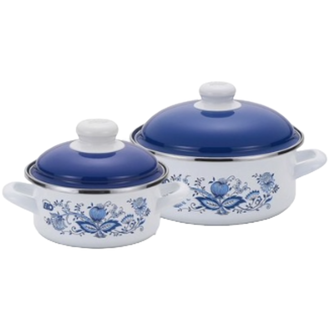 ELO 쯔벨 낮은형 인덕션 법랑냄비 세트 2개 91,100원