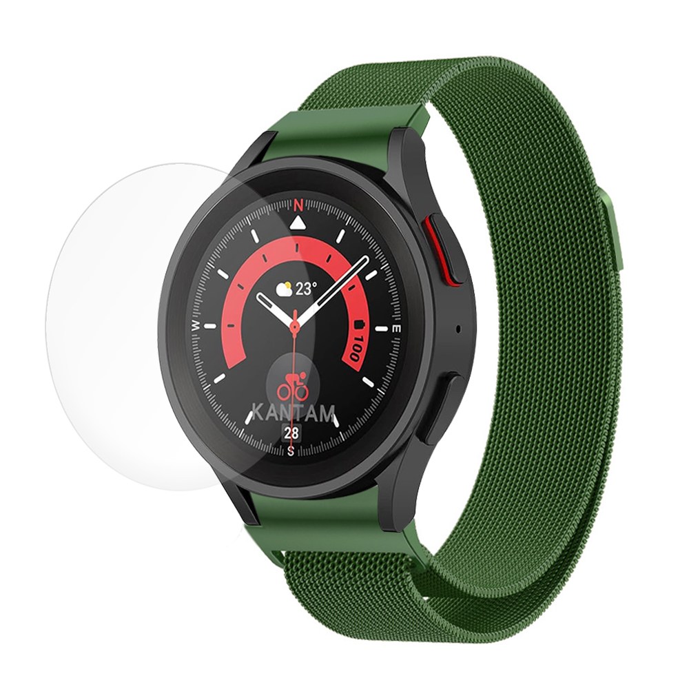 스페이스쉴드 갤럭시워치 7/6/5/4 호환 원클릭 ONE CLICK 날개형 메탈 밀리네즈루프 스틸 밴드 시계줄 20mm 스트랩 필름 1매 14,910원