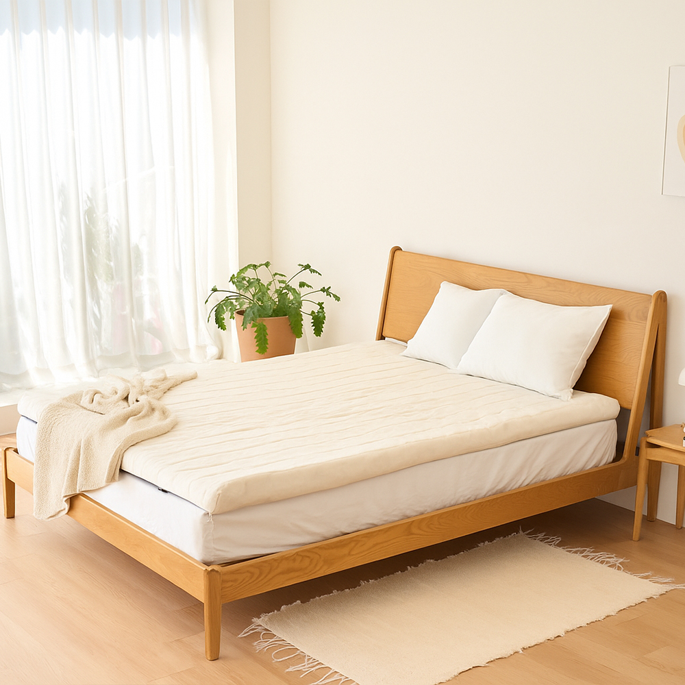 몽스홈 국내 제조 12존 고밀도 토퍼 매트리스, 아이보리, 13cm 149,000원