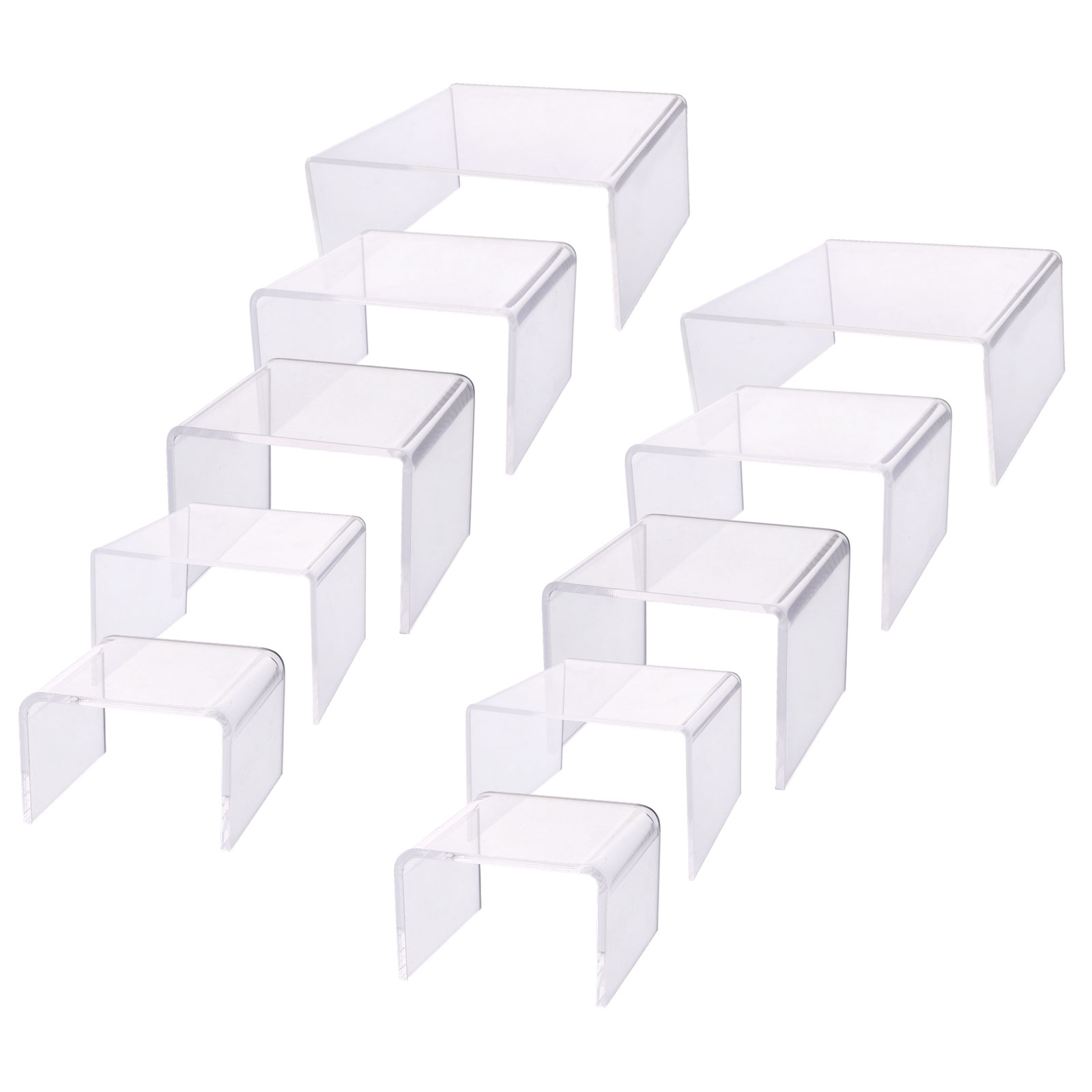 투명 아크릴 디스플레이 스탠드 10pcs 6~15x6~14.7x4~7.95cm, 투명 29,030원