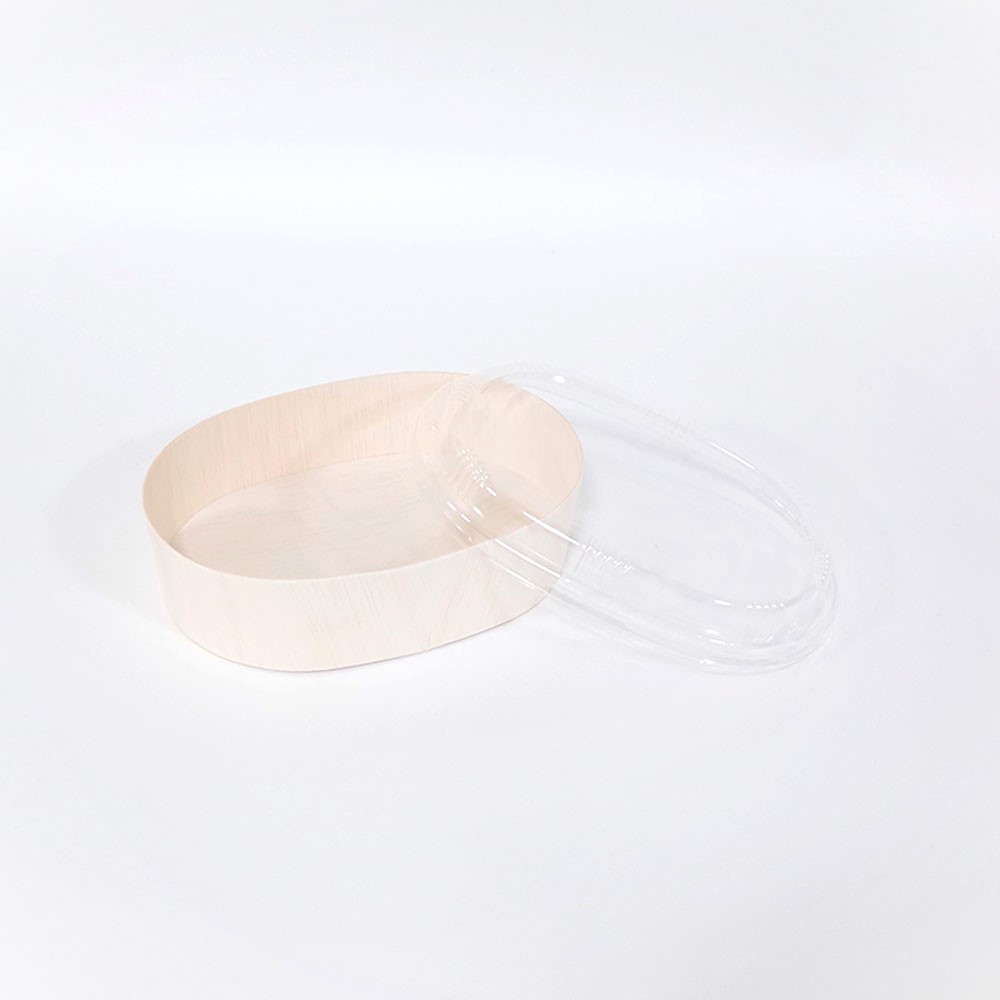 엠엔피 나무도시락 떡포장용기 우드도시락통 타원형 투명뚜껑, 50세트, 1개 77,000원