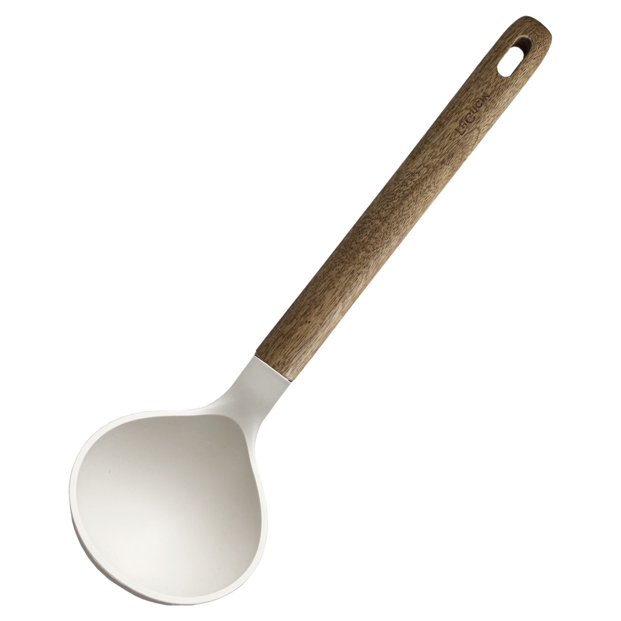 라쿠친 코지우드 실리콘 국자, 아카시아우드 + 베이지, 1개 6,500원