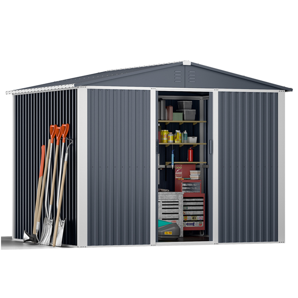 레드와이 조립식창고 스틸창고 10x8ft 조립식 이동식 농막 야외보관함 정원 전원주택 고급 대형 창고, 옵티머스 스틸 10x8(콜드그레이) 560,000원
