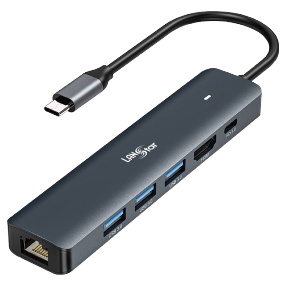 랜스타 맥북 PD고속충전 6in1 USB C타입 멀티허브 LS-U31MHS, 단일상품, 1개 32,800원