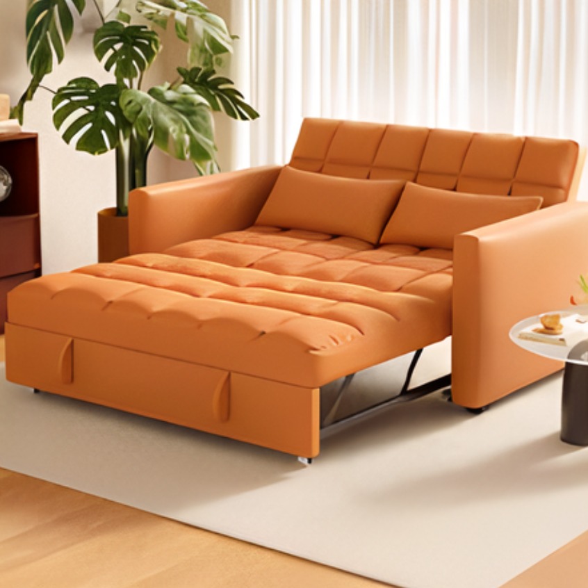 디즈센즈 접이식 소파베드 쇼파베드 1인용 2인용 푹신한 침대소파겸용, 오렌지 105cm 294,000원