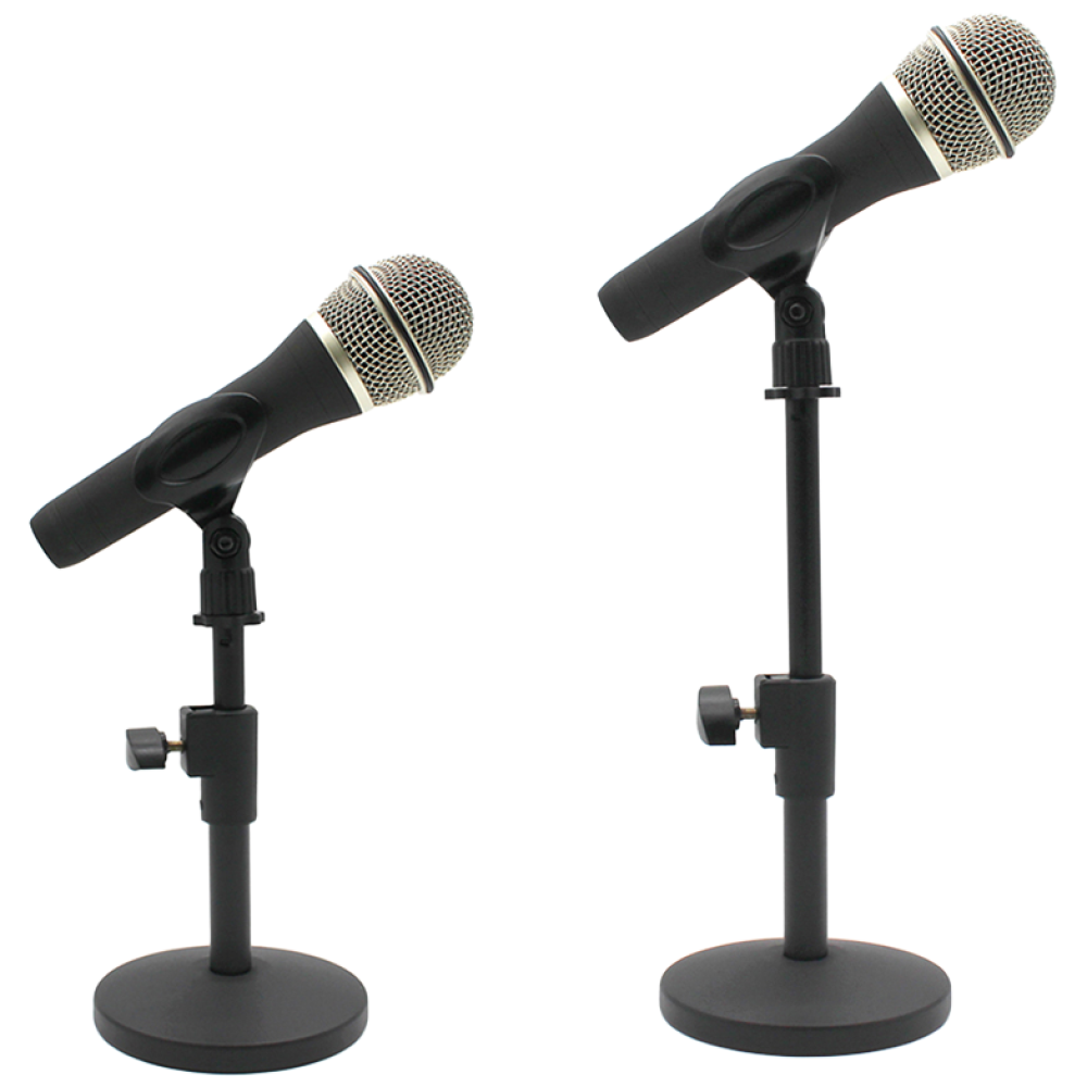 디보이스 DS-12 탁상용 메탈 마이크 스탠드 높이조절 거치대 마이크용 홀더 2종 포함, 1개 18,000원