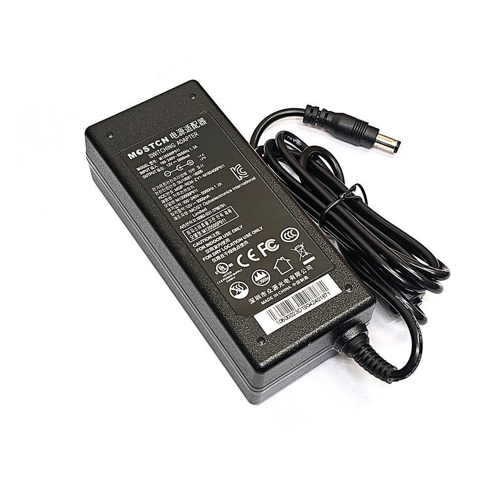 MOSTCN 정품 M120500P911 / 12V 5000mA 모니터 전원 어댑터, 1개, 블랙+케이블 17,500원
