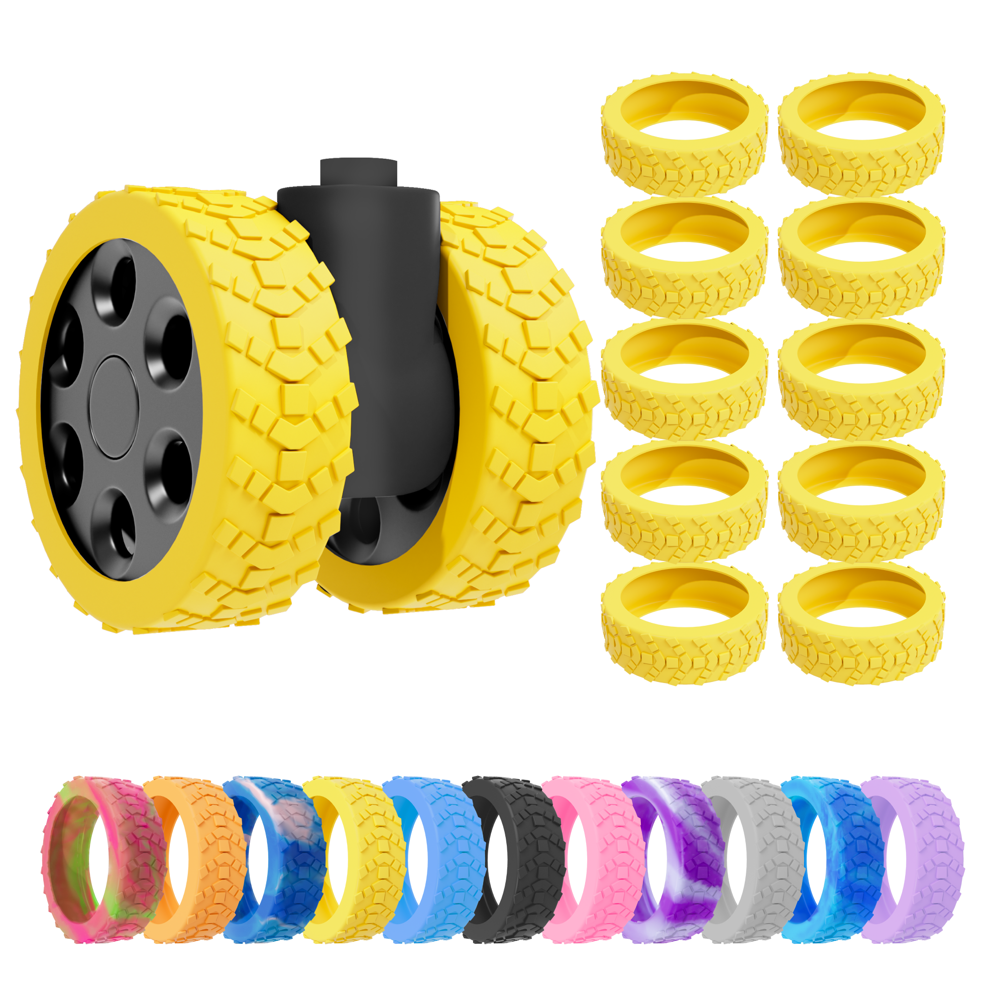 5세대 캐리어 바퀴 커버 10P 실리콘 미끄럼방지 소음 방지 9,600원