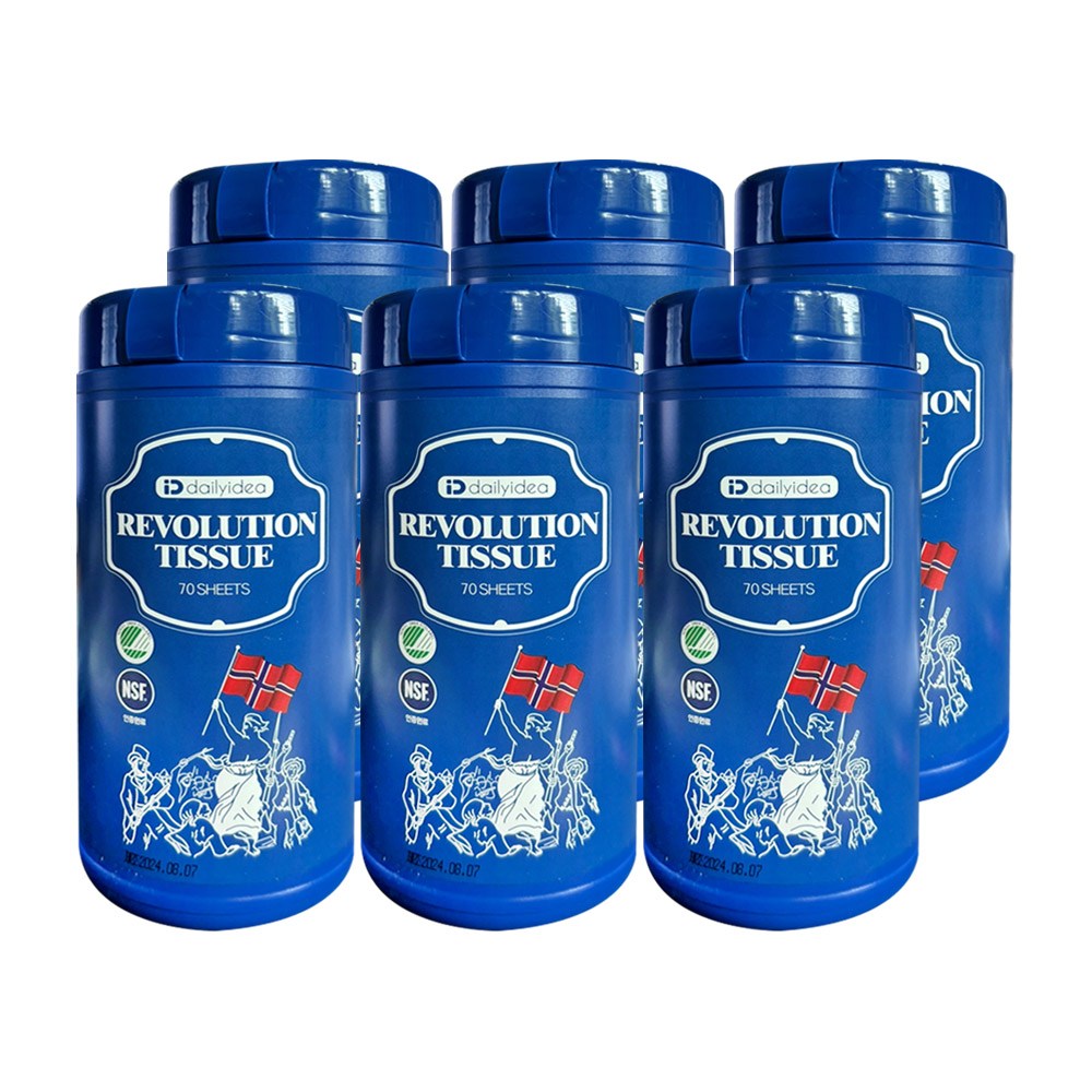 데일리아이디어 레볼루션 혁명티슈 / 70매에서 85매로 리뉴얼 / 6개 66,000원