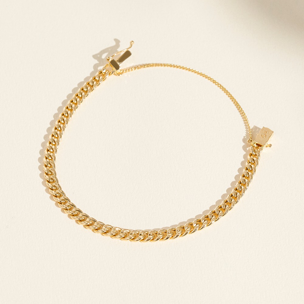 펠리체골 14K 피렌체 팔찌 4.5mm(+선물포장) 선물추천 부모님선물 골드 체인 금 볼드 레이어드 데일리 옐로우골드 체인 남녀공용 1,683,410원