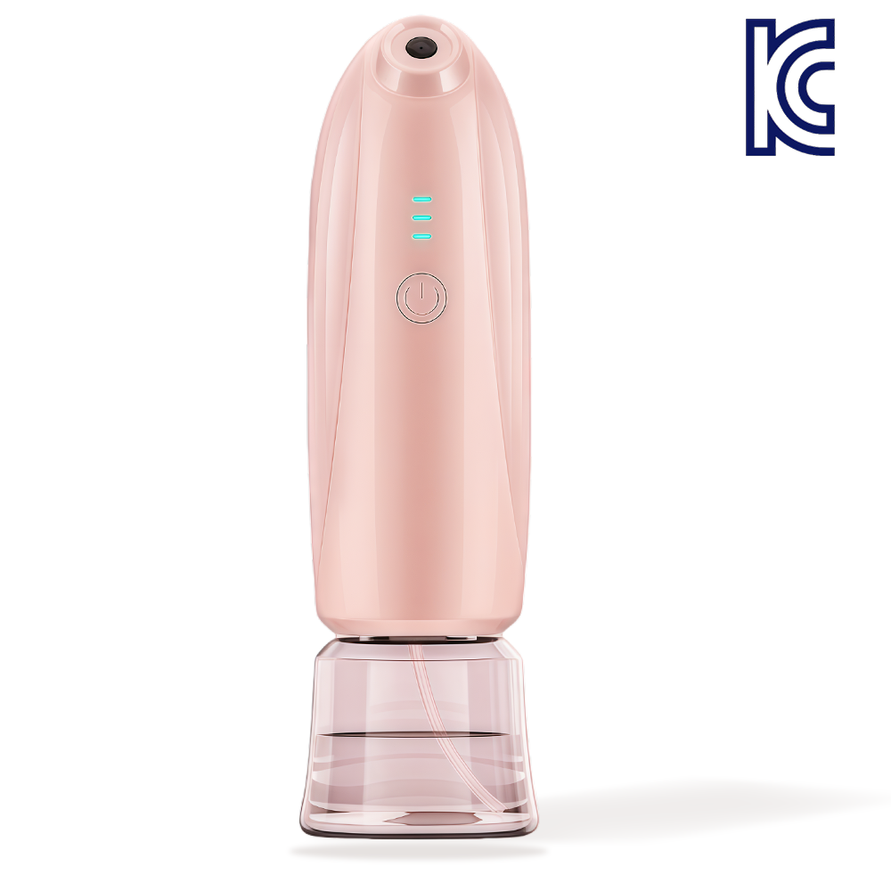 케이엠 홈케어 휴대용 충전식 고압 미세 나노입자분사 저분자 미스트기 수분공급기, 핑크 19,800원