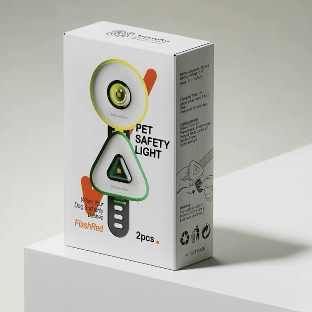 모츄츄 펫 안전등 야간 발광 조명 강아지 목걸이 LED 라이트 6가지 모드 스마트 센서 방수 산책등 선물 추천, 1개, 삼각+동그라미 세트 54,980원