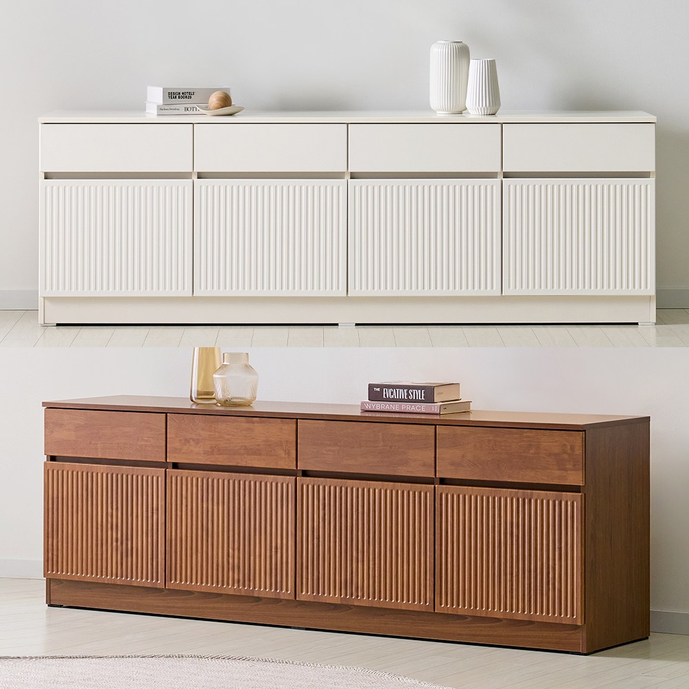 [와우할인 단독특가] 윈스턴 1800 수납 높은거실장 티비다이 티비장 tv선반 2color 199,700원