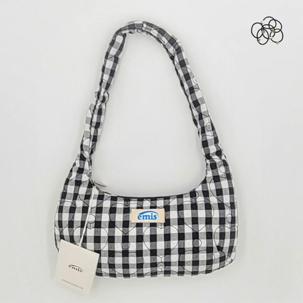 [국내매장판] 이미스 가방 하트 퀼팅 숄더백 + 머리끈 109,000원