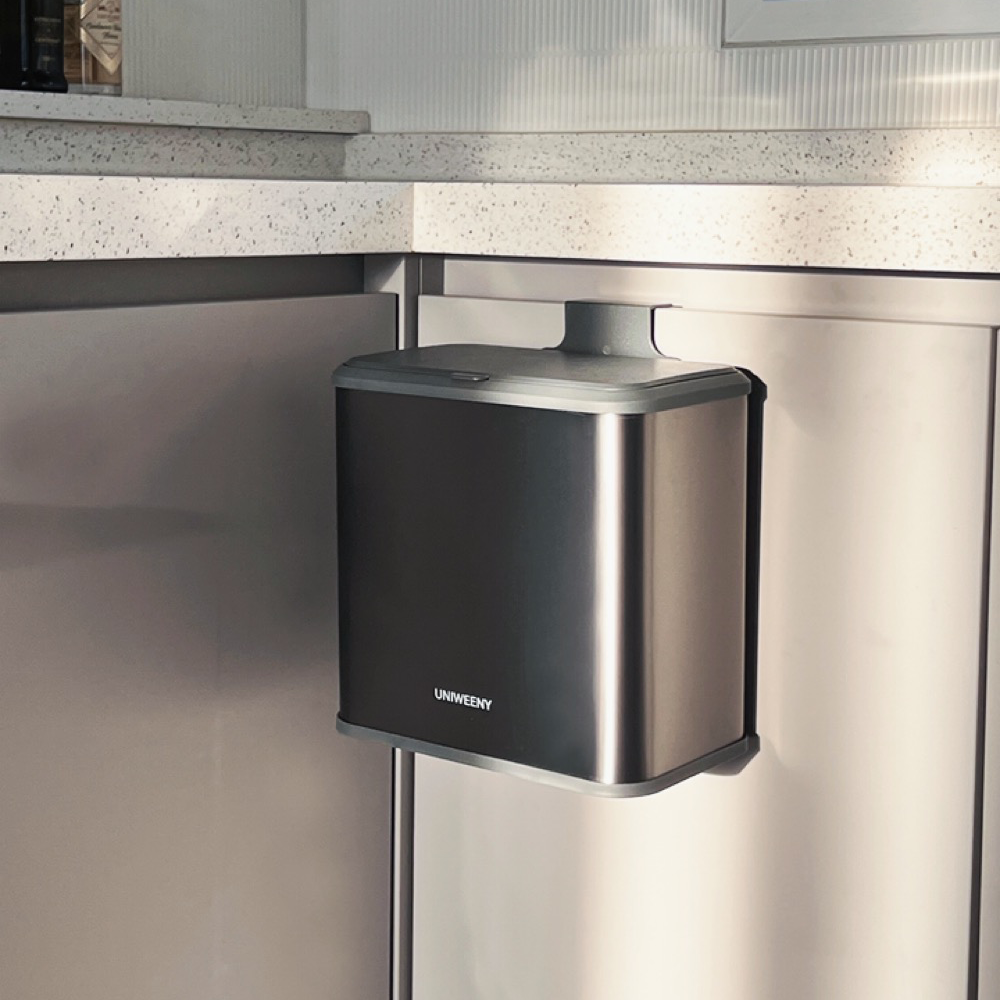 유니위니 스테인레스 주방 씽크대 욕실 휴지통 부착형 6L 걸이형 쓰레기통 30,400원