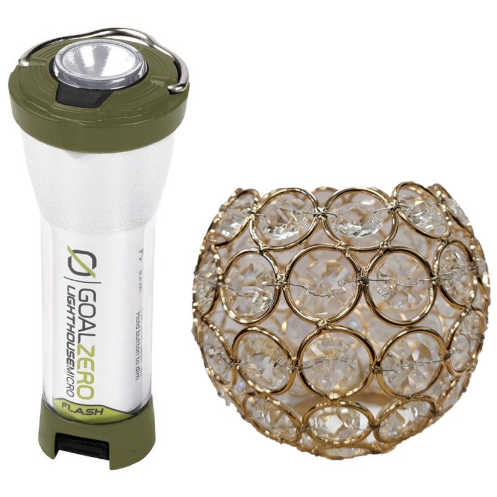 [공식대리점] 골제로 라이트하우스 마이크로 랜턴 그린올리브색상 + 크리스탈커버, 1개, 그린올리브+크리스탈커버 62,000원