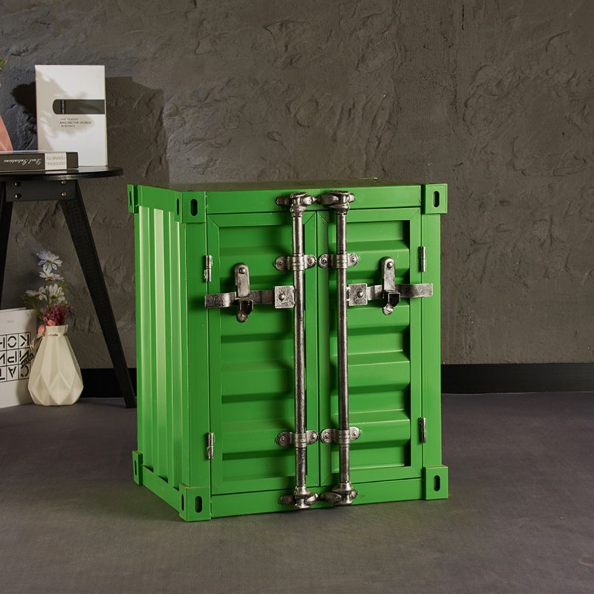 인테리어수납장 캐비닛 양문형 인테리어 컨테이너 철제 빈티지 다용도 수납장 소품 167,800원