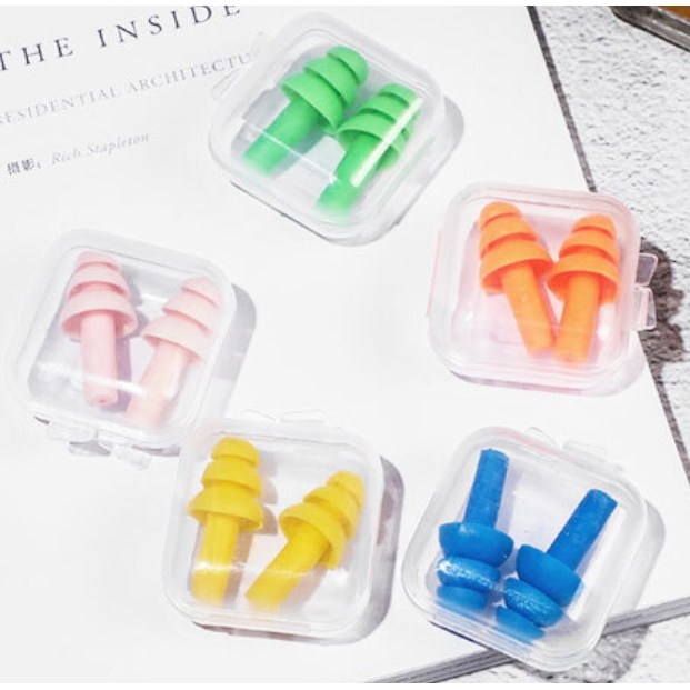 힘찬쇼핑_ 디테일구조 우산형디자인 휴대용 소음차단귀마개 실리콘 방수 수영귀마개 수면귀마개 4,180원