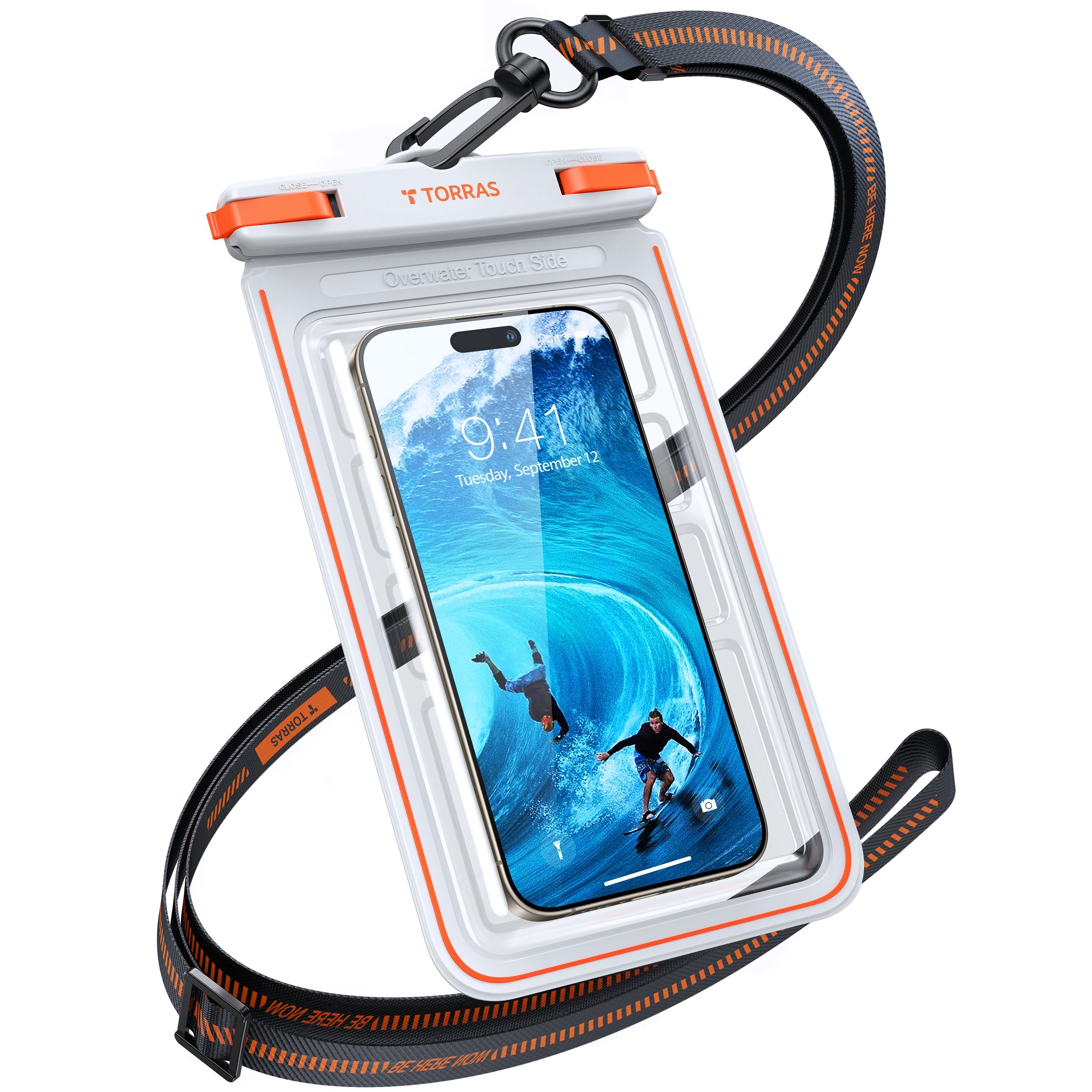 토라스 IPX8 빅사이즈 워터파크 여행용 터치 잘되는 고투명 핸드폰 방수 케이스 전기종 에어백 휴대폰 방수팩 29,900원