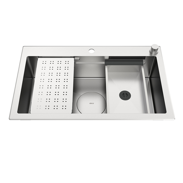 백조씽크 RECO85W 프리미엄 2단 레이어드 시스템 사각 싱크볼 세트, 1개 673,000원