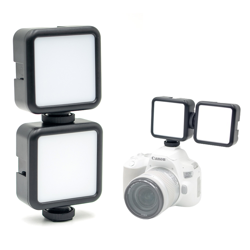 1+1 쌍라이트 유튜브 카메라 미니 LED 조명 2개 개인방송 1인미디어 AA배터리 광량조절, 1개, T49 24,000원