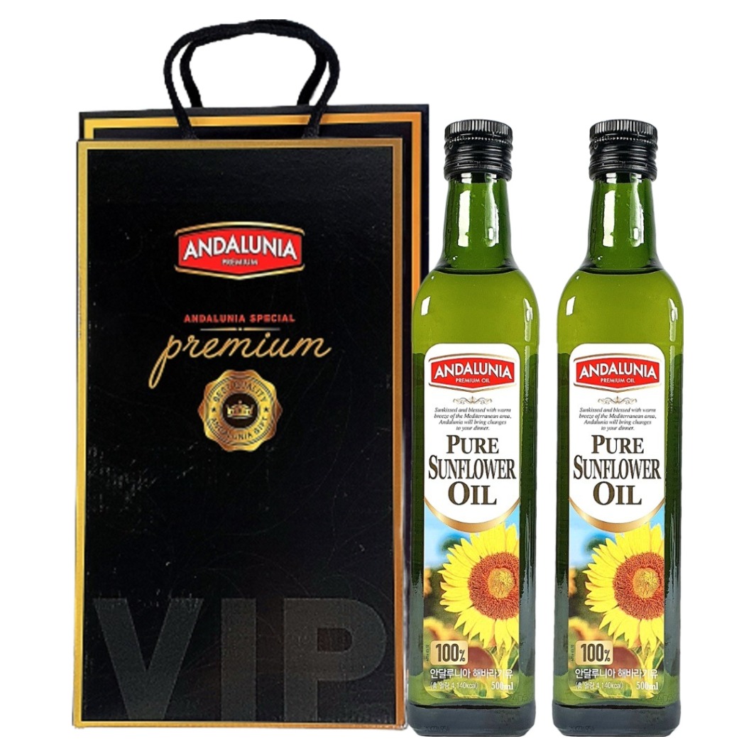 안달루니아 해바라유 500ml x 2p 선물세트 12,800원