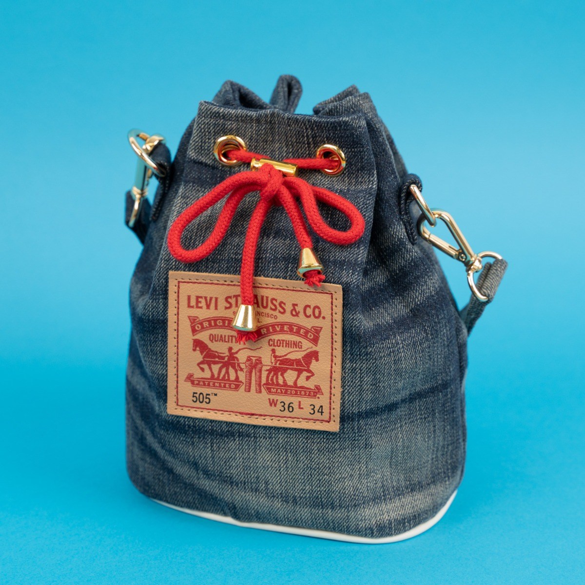 데님 업사이클링 복조리백 35,100원