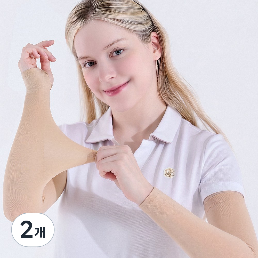 베일리화이트 자외선차단 팔토시 여성 쿨토시 골프 살색, 2개, 라이트스킨 15,900원