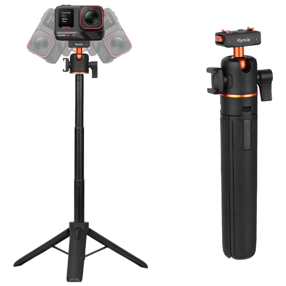 Flymile Insta360 X5 Ace Pro 2전용 마그네틱 빠른 분리 삼각대, 360도 볼헤드 27,000원