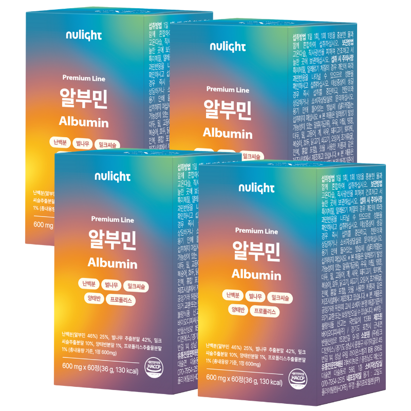 프리미엄 알부민 100% 난백 고순도 고함량 흡수빠른 단백질 식약처 인증 누라이트 108,000원