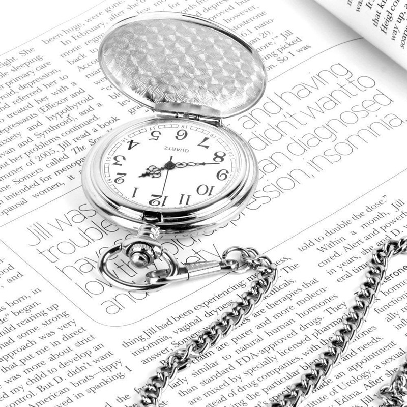 AOHAO 메탈 회중시계 실버 빈티지 엔틱시계 11,200원