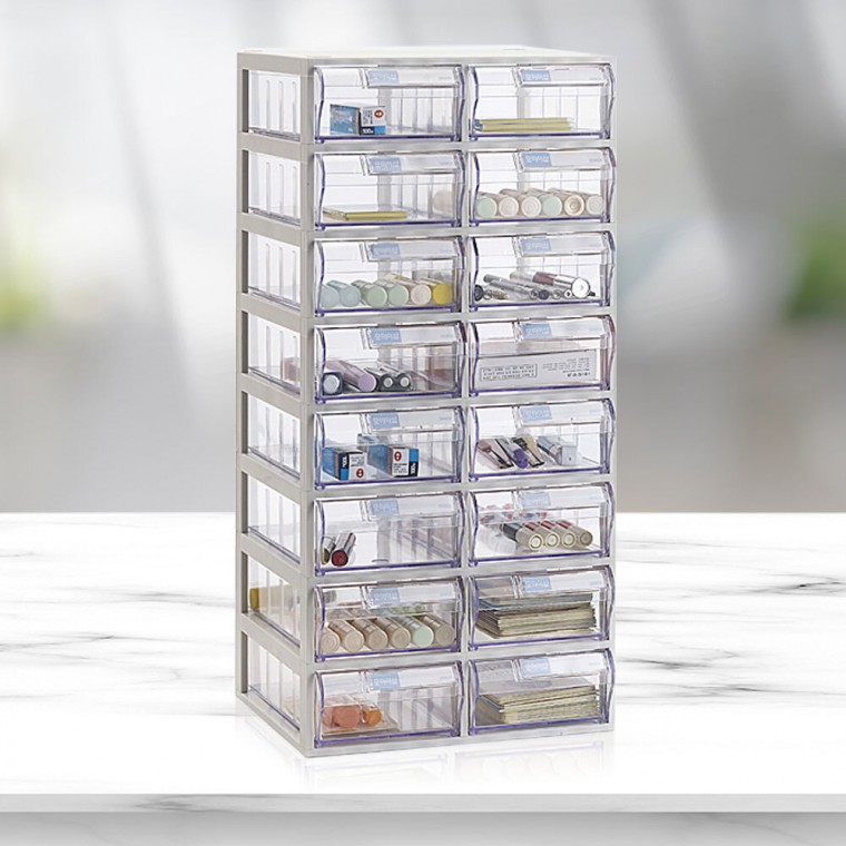 생활공감 A타입 수납함 2x8_투명 서랍장 박스 정리함 플라스틱 46,200원