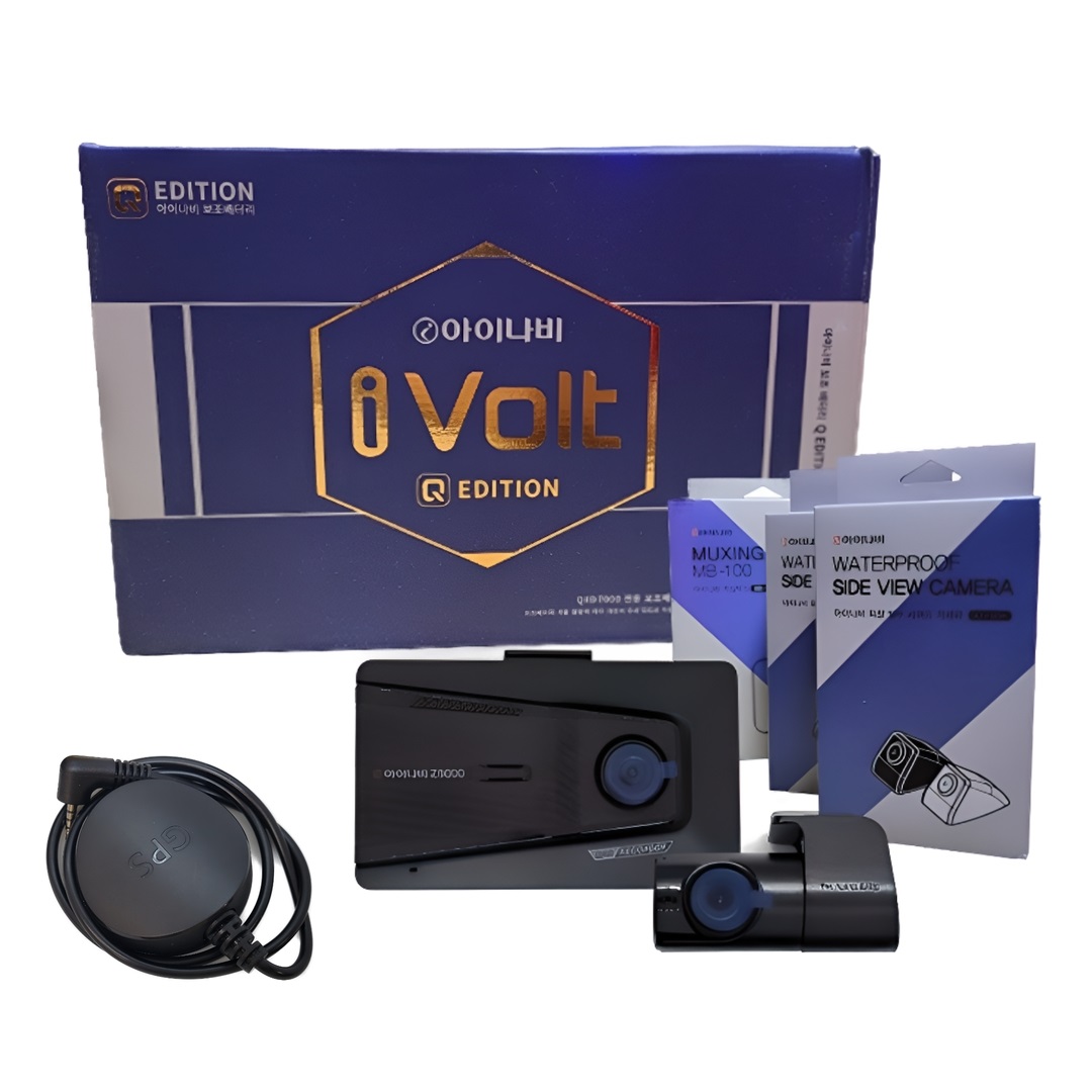 아이나비 최신모델 Z9000[+정품 GPS] 4채널 블랙박스+BAB-115Q 에디션 보조배터리 패키지 649,000원