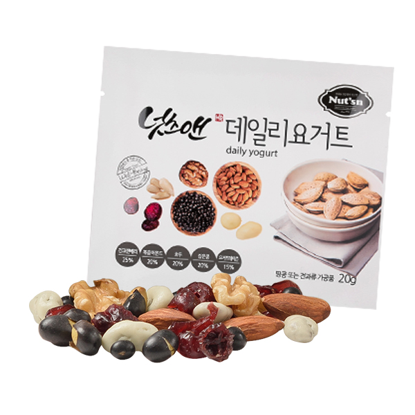 [선물박스] 넛츠앤 검은콩 하루한줌 견과 데일리요거트 50봉 + 50봉, 20g, 100개 53,580원