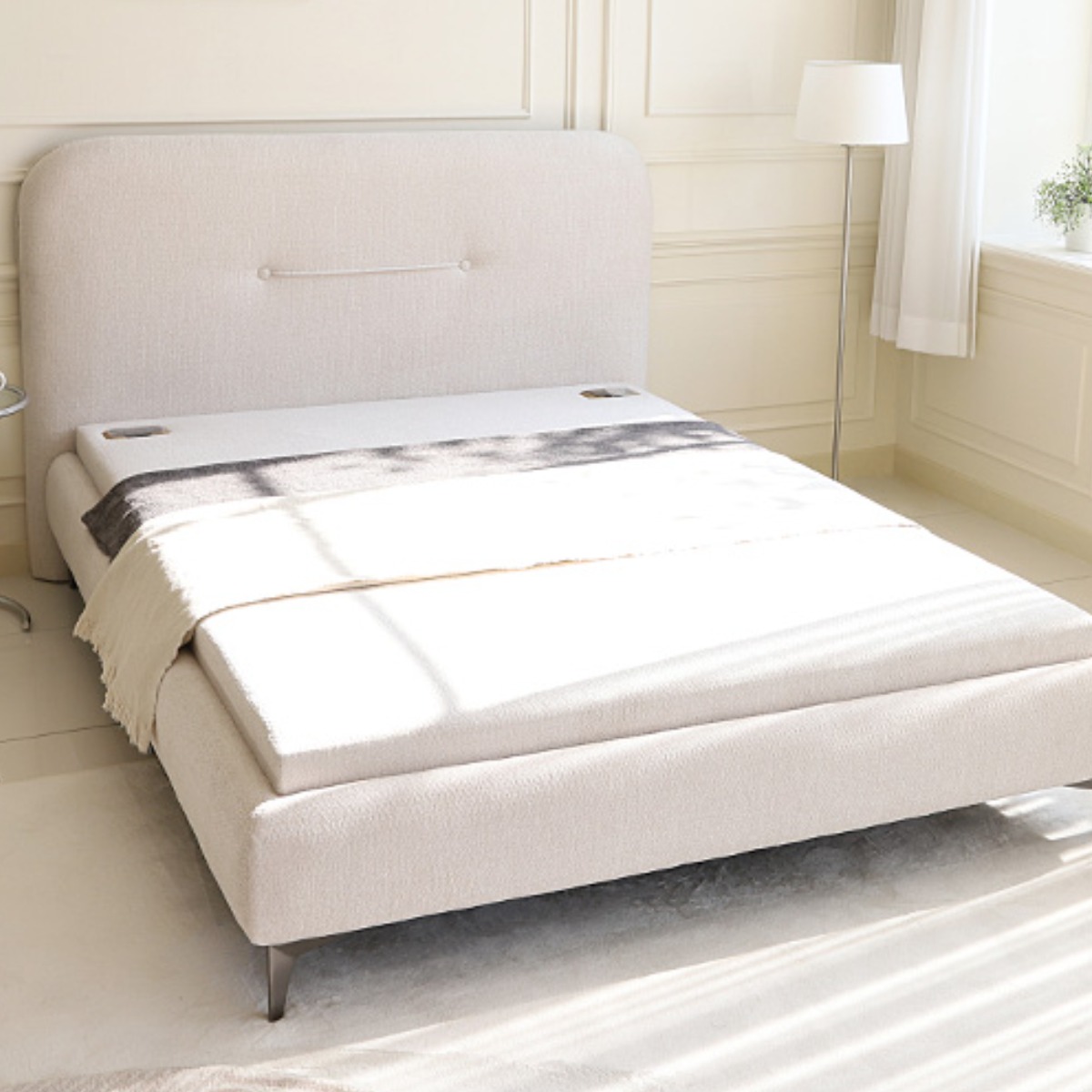 국내제작 끌레오 타미 패브릭 옥돌 황토볼 흙침대 온열 황토침대 라지킹 LK CL499, 단품 1,362,000원