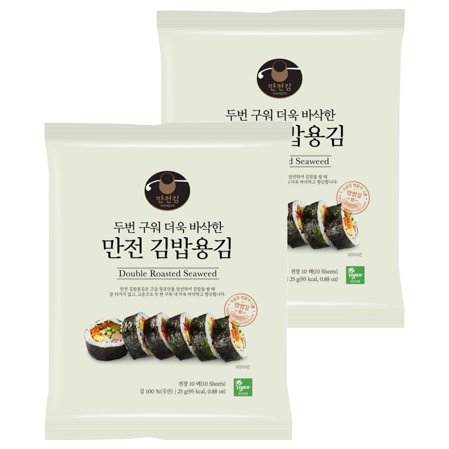 만전김 두번구운 김밥용김 10p 5,600원
