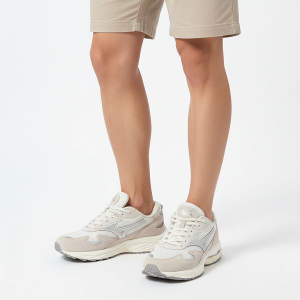 미즈노 공용 웨이브 라이더 베타 - 화이트 샌드 얼티밋 그레이 스노우 D1GA330909 208,800원